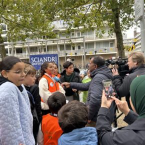 SBS6 bij Fiep-protest